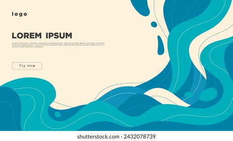 Abstract creative background with liquid elements in pastel colors.