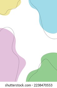 Resumen de fondo creativo en un estilo moderno mínimo con espacio para copiar texto