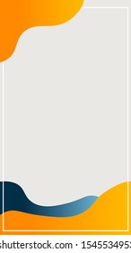 Abstract creative background in minimal trendy style with copy space for text. Template for social media stories.