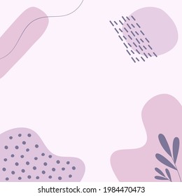 Abstract creative background in minimal trendy style with copy space for text - design templates for social media stories.