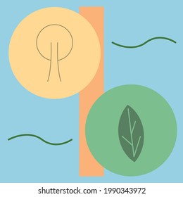 Resumen de fondo creativo con un estilo minimalista 
