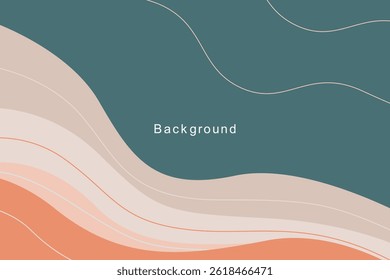 Abstract creative background in minimal trendy style with copy space for text -