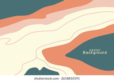 Abstrait arrière-plan créatif dans un style minimal à la mode avec espace pour copie pour texte - template de conception pour les moyennes sociales histoires - conception de fond d'écran, bannière, simple, illustration vectorielle.