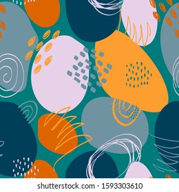 Abstract creative background in modern style. Colorful seamless pattern, vector