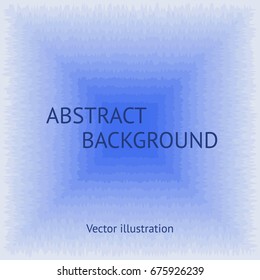 Abstract creative background. Ragged, lacerated geometric square elements in blue colors. Vector illustration of flat pattern.