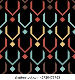 Fondo creativo abstracto con Formas repetidas. Patrones geométricos abstractos sin fisuras. eps 10