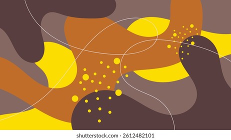 abstract creative background vector with copy space for text and coffee lineart icons - template design for instagram stories for coffee shop and home - simple, stylish and minimal design