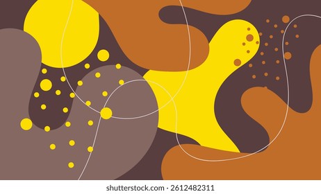 abstract creative background vector with copy space for text and coffee lineart icons - template design for instagram stories for coffee shop and home - simple, stylish and minimal design