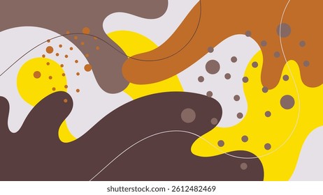 abstract creative background vector with copy space for text and coffee lineart icons - template design for instagram stories for coffee shop and home - simple, stylish and minimal design