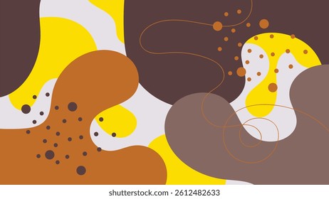 abstract creative background vector with copy space for text and coffee lineart icons - template design for instagram stories for coffee shop and home - simple, stylish and minimal design
