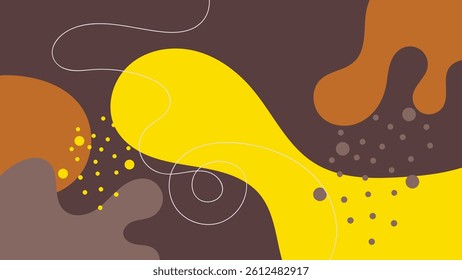 abstract creative background vector with copy space for text and coffee lineart icons - template design for instagram stories for coffee shop and home - simple, stylish and minimal design