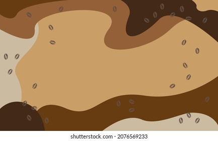 abstract creative background vector design in coffee brown color for design template  social media story  coffee shop
