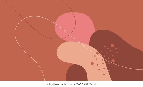 abstract creative background vector in minimalist trend style with copy space for text - template design for social media stories