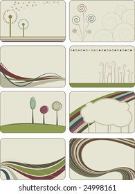 Abstract creative backgrounds - e.g. for business cards