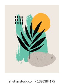 Abstract creative backgrounds in minimal trendy style. Vector illustration
