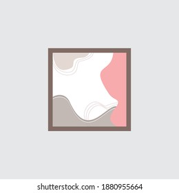  abstract creative backgrounds in minimal trendy style with copy space for text - design templates for social media posts , stylish and minimal wallpaper designs . Vector background


