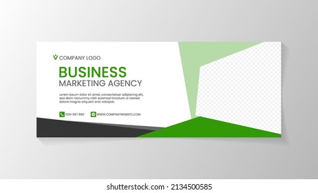 Resumen de la plantilla de diseño de banner creativo y cabecera de portada para promocionar su negocio y producto