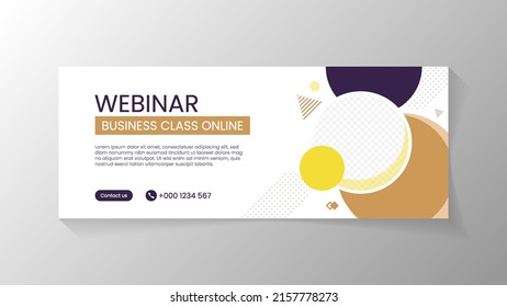 Abstract and creative banner design template with modern style design for promotion your event or product