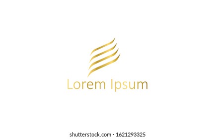 abstract creative beautiful luxurious Falcon Eagle Bird, Wing Logo Template vector icon with gold color for any business.