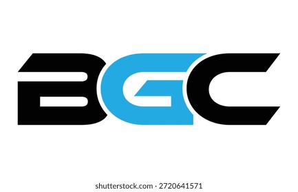 Diseño de Vector de logotipo de letra BGC creativo abstracto.
