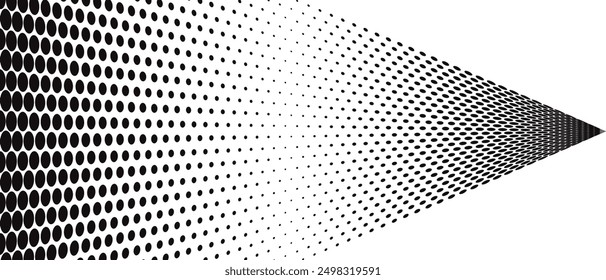 abstract creative big to small repeat triangle dot pattern can be used background.