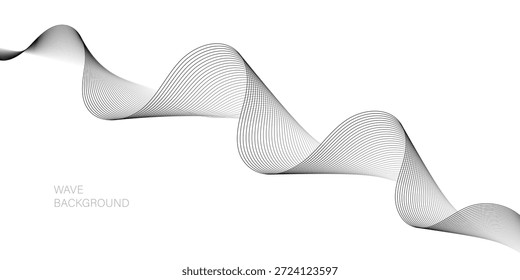 abstrato criativo preto branco mistura onda design de linha para cartão, cartaz, fundo.