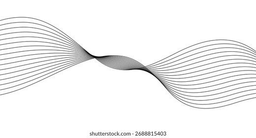 abstract creative blend wave line background design.
