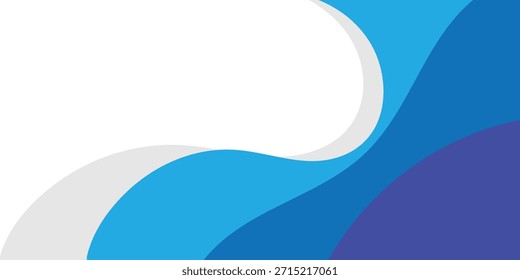 abstrato criativo azul cor onda forma fundo.