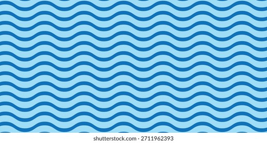 abstract creative blue wave line design vector.