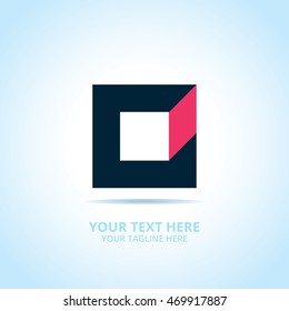 Abstract Creative Box logo, design concept, emblem, logotype element for template.