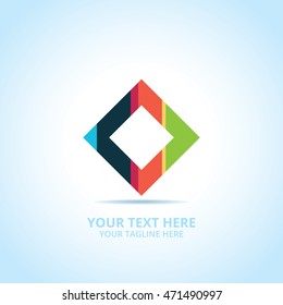 Abstract Creative Box logo, design concept, emblem, icon, logotype element for template.