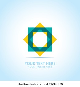 Abstract Creative Box logo, design concept, emblem, icon, flat logotype element for template.