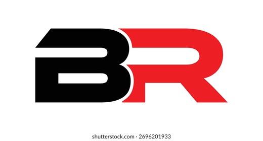 abstraktes kreatives br-letter-Logo-Design.