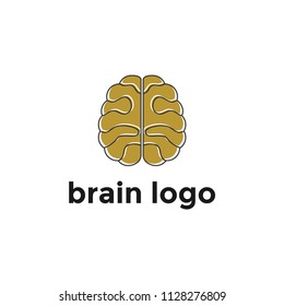 abstract creative brain logo design