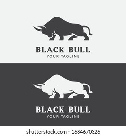  Abstract Creative bull horns logo template