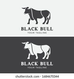  Abstract Creative bull horns logo template
