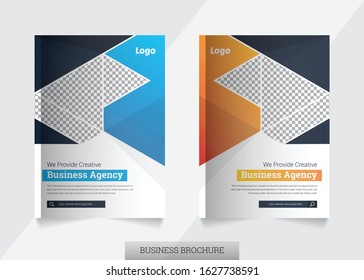 Abstract Creative Business Brochure Design Template colorful unique cover page theme