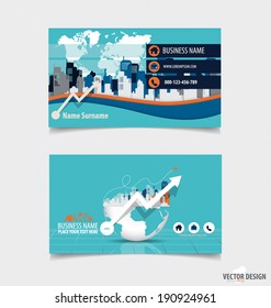 Resumen de plantilla creativa de tarjeta de visita, ilustración vectorial.