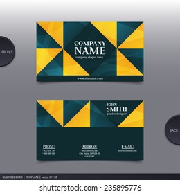 Abstract creative business card.  Vector.