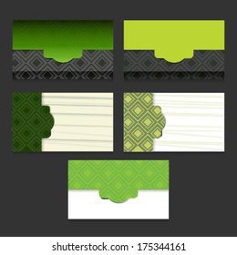 Abstract creative business cards