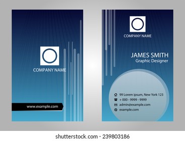 Abstract creative business cards 