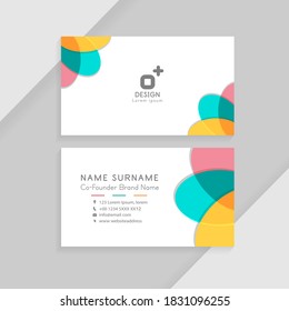 Abstract creative business cards. business identity card template concept.