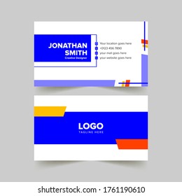 abstract creative business cards set template
