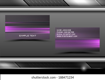 Abstract creative business cards (set template) 