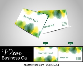 Abstract creative business cards (set template) abstract corporate look in light and bright colors, EPS 10 Vector illustration.