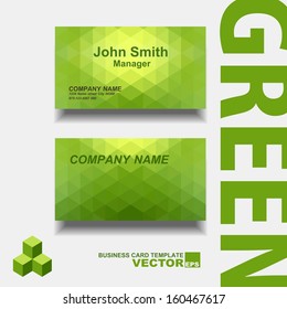 Abstract creative business cards (vector, set template)