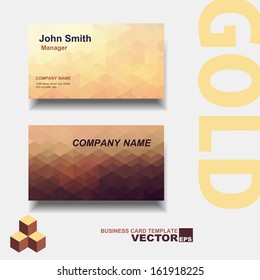 Abstract creative business cards (vector, set template)
