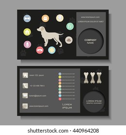 Abstract creative business card.Vector business card design.