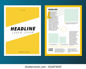 Abstract creative business flyer, brochure, layout, leaflet, poster, banner, report, magazine cover template vector design in A4 size