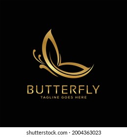 Abstract Creative Butterfly Logo Design, Colorful Butterfly Logo Template Illustration Concept